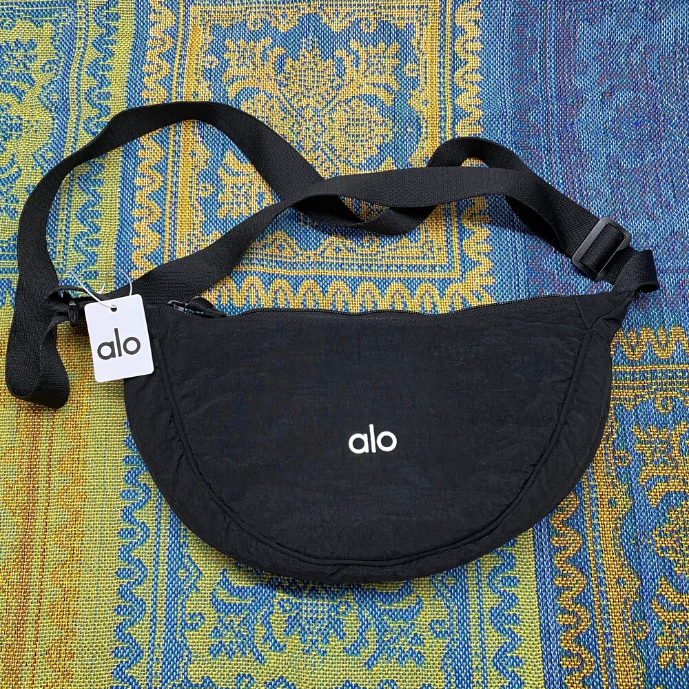 ALO Yoga Black Crossbody - Ornate Design 3L Bag